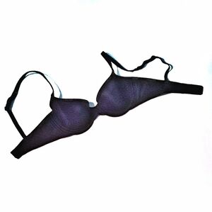 Calvin Klein Partially Sheer black bra